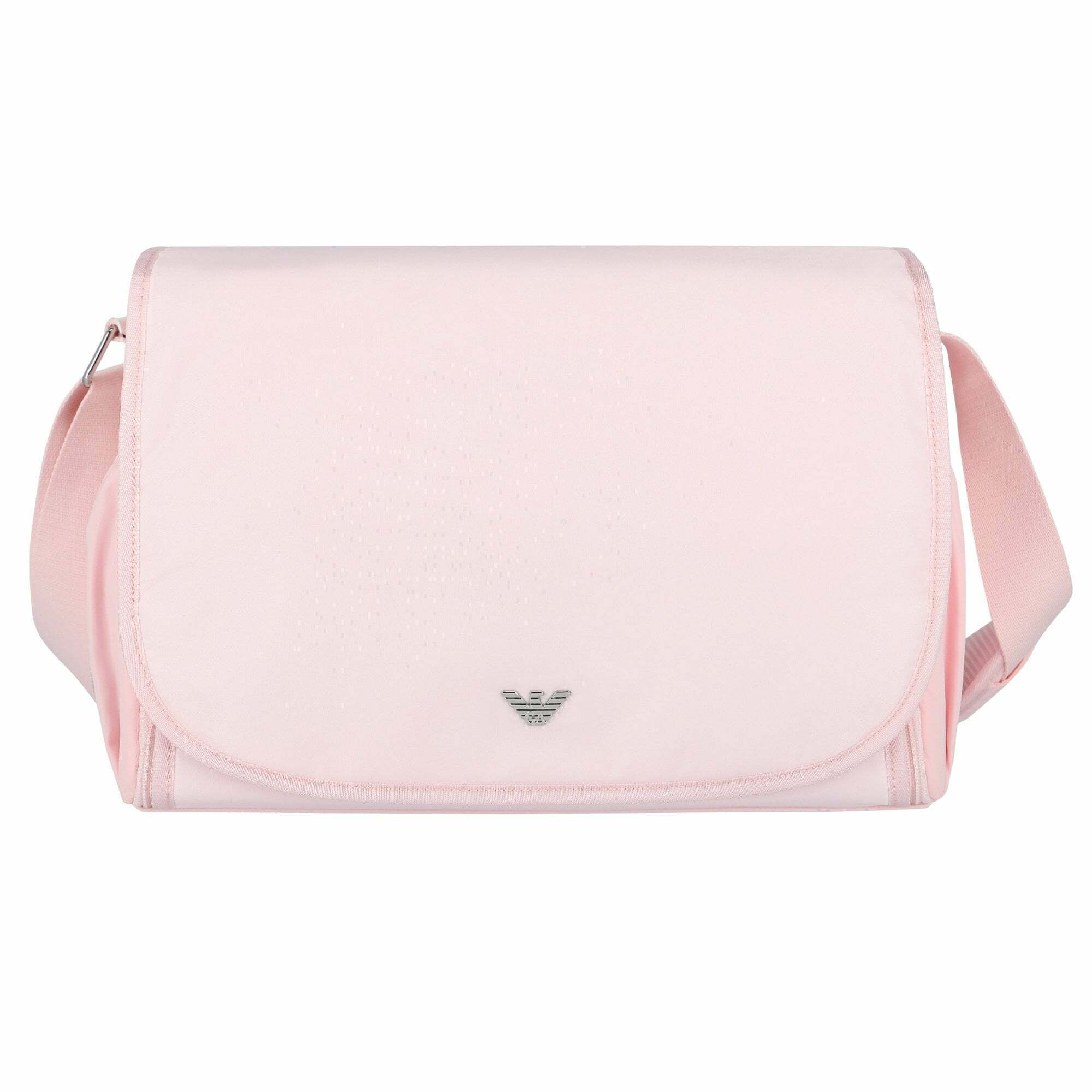 Pink armani sale changing bag
