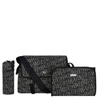 Navy Blue & White Logo Baby Changing Bag, 1, hi-res