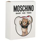 Ivory Christmas Teddy Bear Logo Babygrow, 1, hi-res