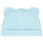 Blue Teddy Bear Logo Hat & Bib Gift Set, 4, hi-res