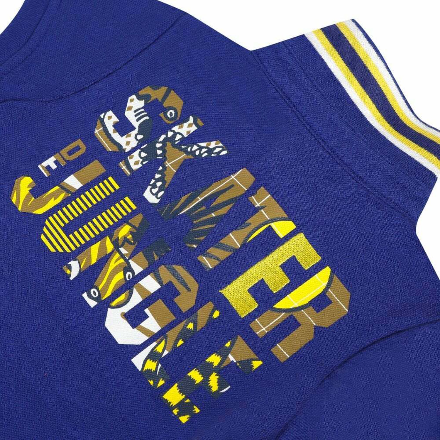 شيرت بولو قطن ولادي باللون الازرق, 1, hi-res image number null