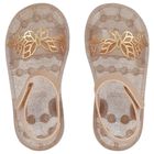 Girls Gold & Beige Jelly Sandals, 1, hi-res