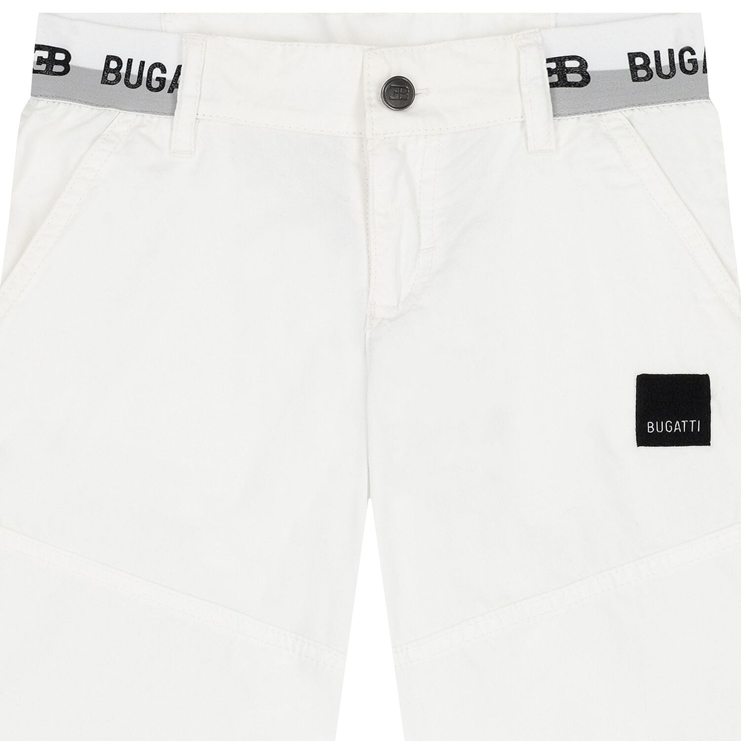 Boys White Logo Shorts, 1, hi-res image number null