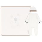 Ivory & Beige Balloon Babygrow Gift Set, 1, hi-res
