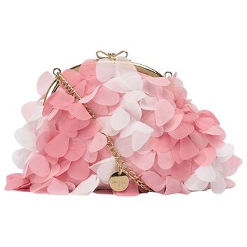 Girls Pink & White Floral Bag