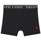 Boys Grey & Black Logo Boxer Shorts ( 5-Pack ), 1, hi-res
