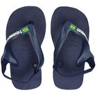 Navy Logo Flip Flops, 2, hi-res