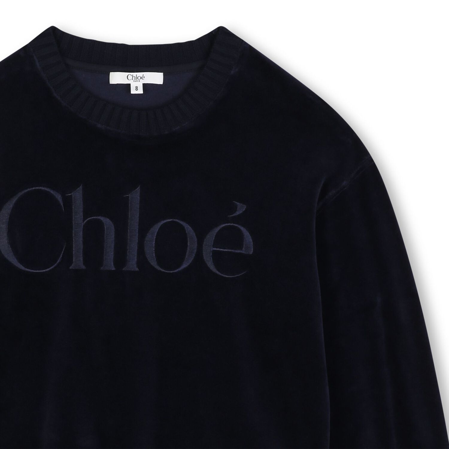 Girls Navy Blue Logo Sweatshirt, 1, hi-res