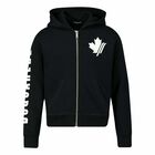 سترة بالقبعة بالشعار باللون الاسود للاولاد, 1, hi-res