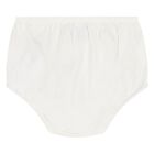 طقم فستان سويت شيرت بنات بولو بطبعة دب باللون العاجي , 1, hi-res