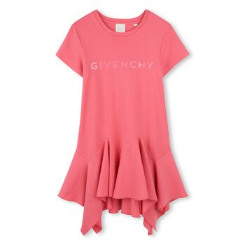 Girls Pink Logo Dress
