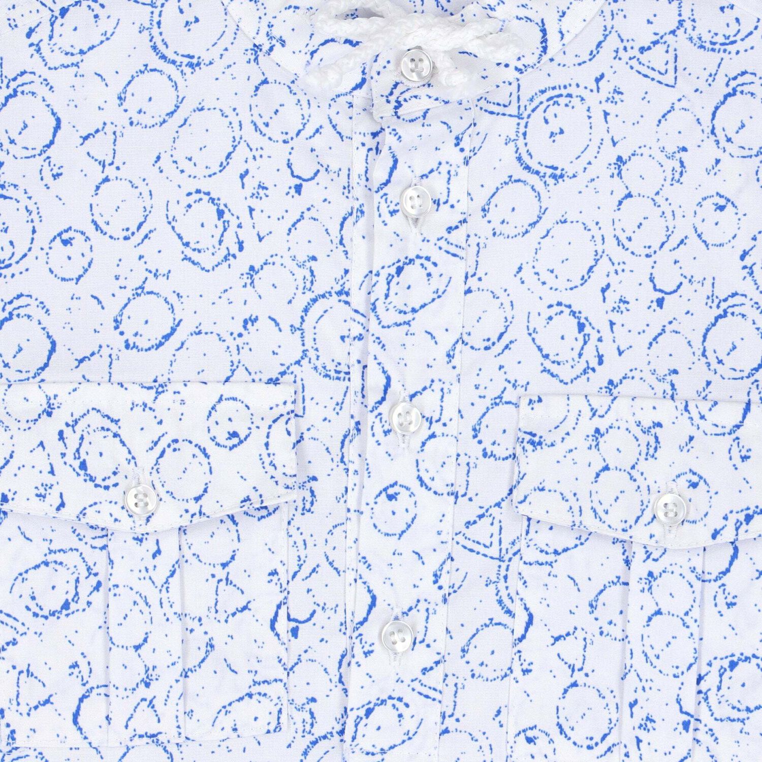 قميص باللون الابيض والازرق للاولاد, 1, hi-res image number null