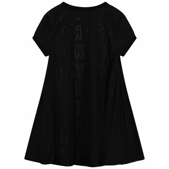 Girls Black Logo Dress