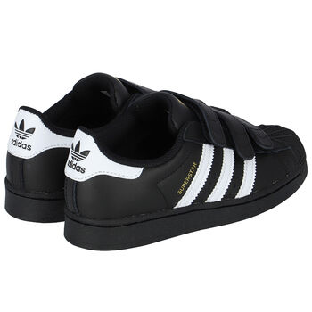 Boys Black Superstar Trainers