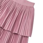 Girls Pink Pleated Skirt, 3, hi-res