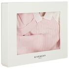 Baby Girls Pink & White Logo Babygrow Gift Set, 1, hi-res