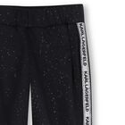 Girls Black Glittery Joggers, 1, hi-res