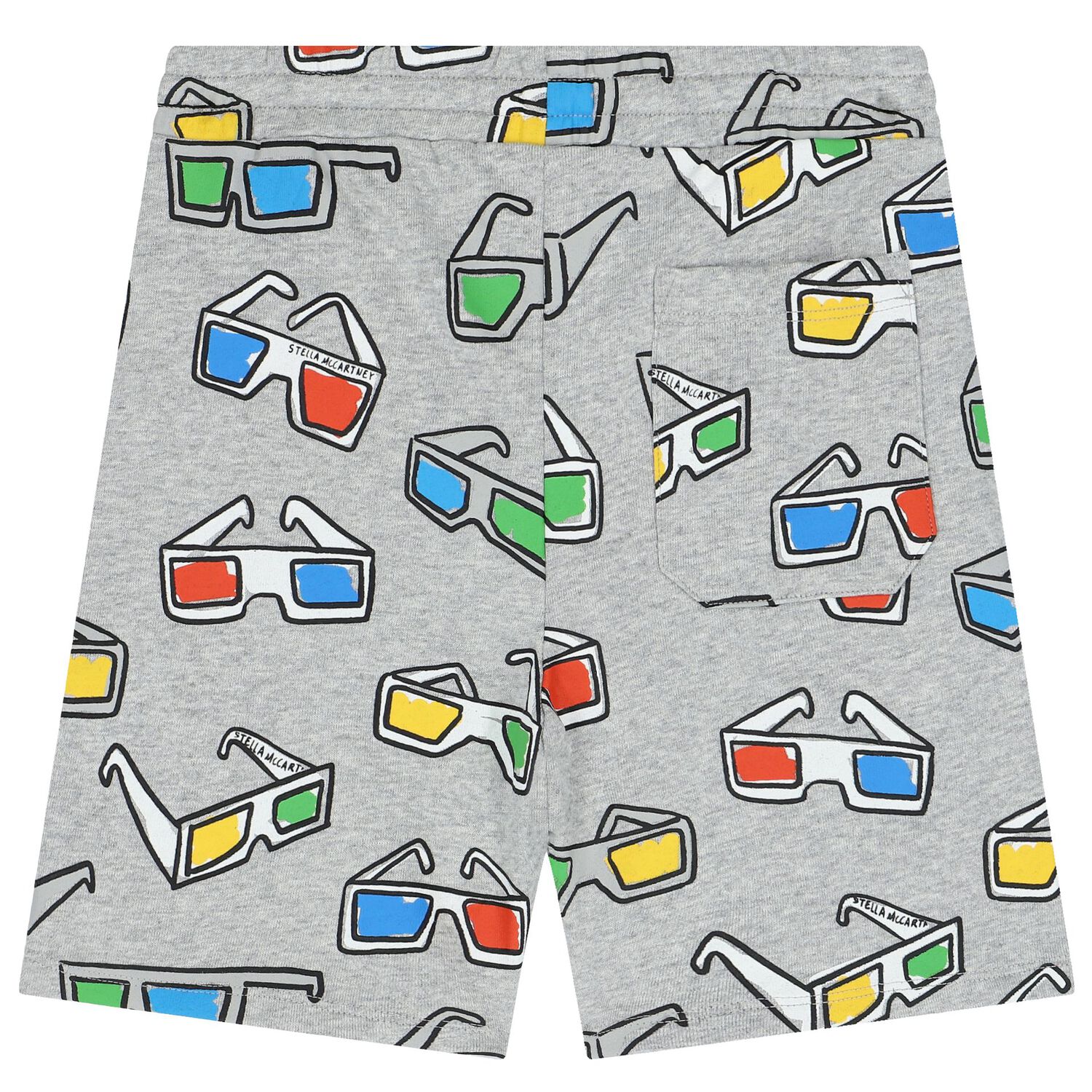Boys Grey Eye Glasses Shorts, 1, hi-res