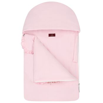 Baby Girls Pink & Gold Flower Logo Nest