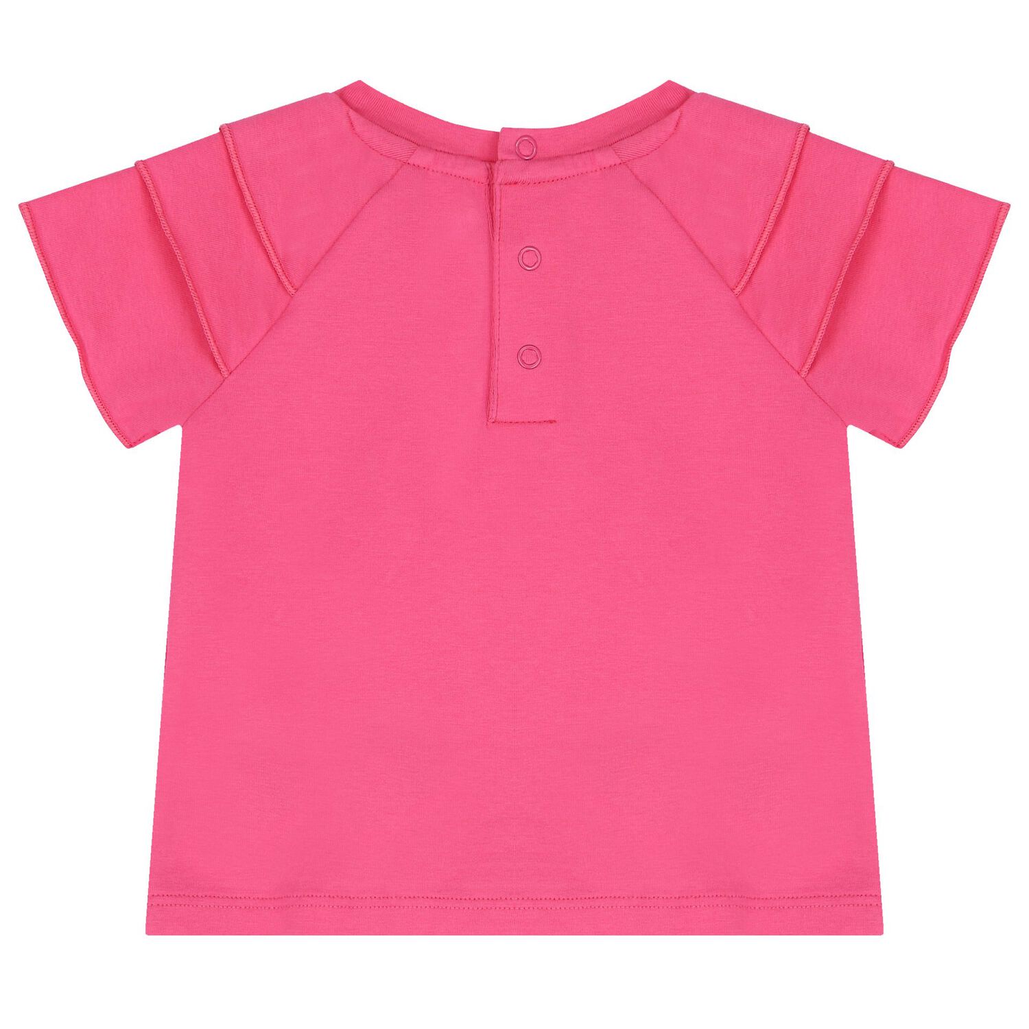 Baby Girls Pink Ruffle Short Set, 1, hi-res image number null