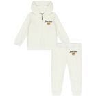Ivory Teddy Bear Logo Tracksuit, 2, hi-res
