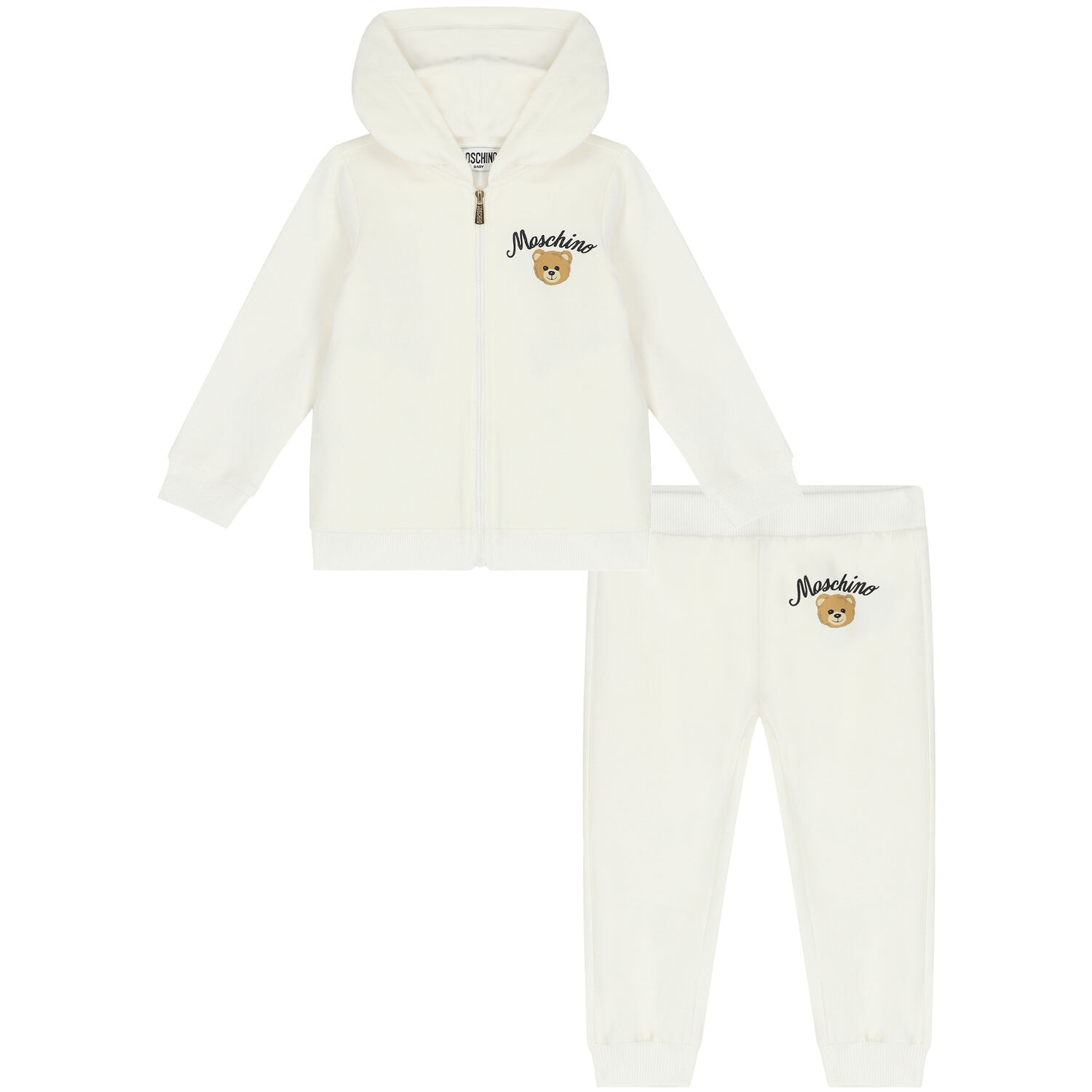 Ivory Teddy Bear Logo Tracksuit, 2, hi-res image number null