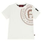 Younger Boys Ivory & Beige Logo Shorts Set, 1, hi-res