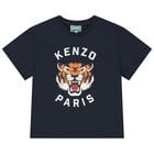 Navy Blue Tiger Logo T-Shirt, 3, hi-res