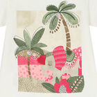 Girls Ivory & Pink Graphic Leggings Set, 1, hi-res