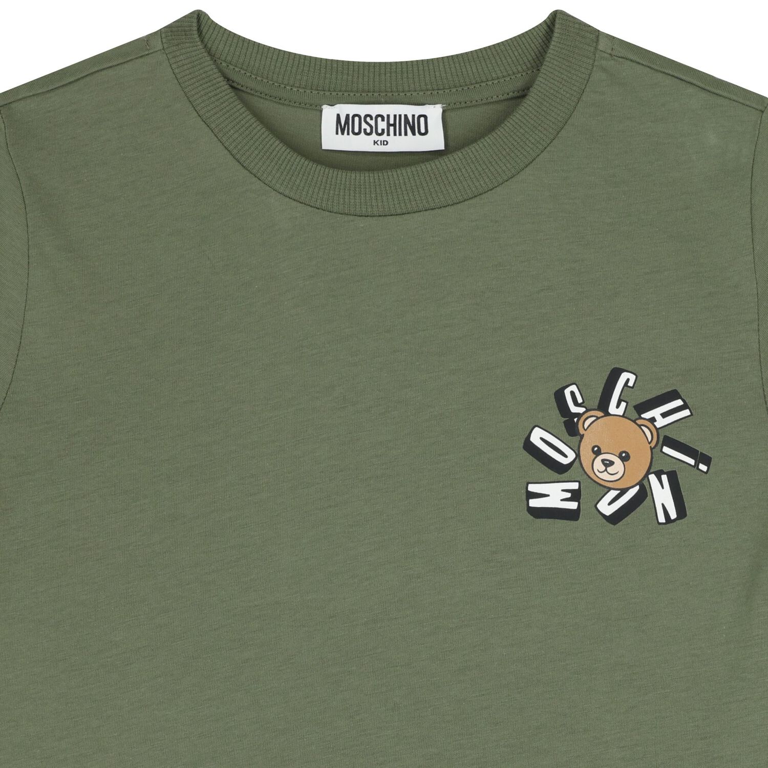 Green Teddy Bear Logo T-Shirt, 2, hi-res