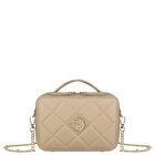 Girls Beige Quilted Handbag, 2, hi-res