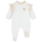 Baby Girls White & Beige Geo Map Gift Set, 1, hi-res