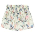 Girls Ivory Butterflies Logo Skirt, 1, hi-res
