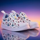 Girls White Superstar Hello Kitty Trainers, 1, hi-res