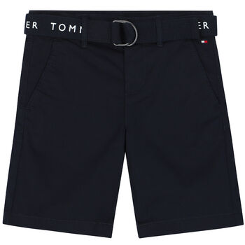 Boys Navy Blue Chino Shorts