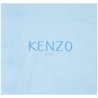 بطانية محبوكة بالشعار باللون الأزرق للأولاد, 2, hi-res