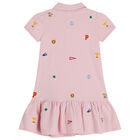 Baby Girls Pink Polo Dress Set, 1, hi-res