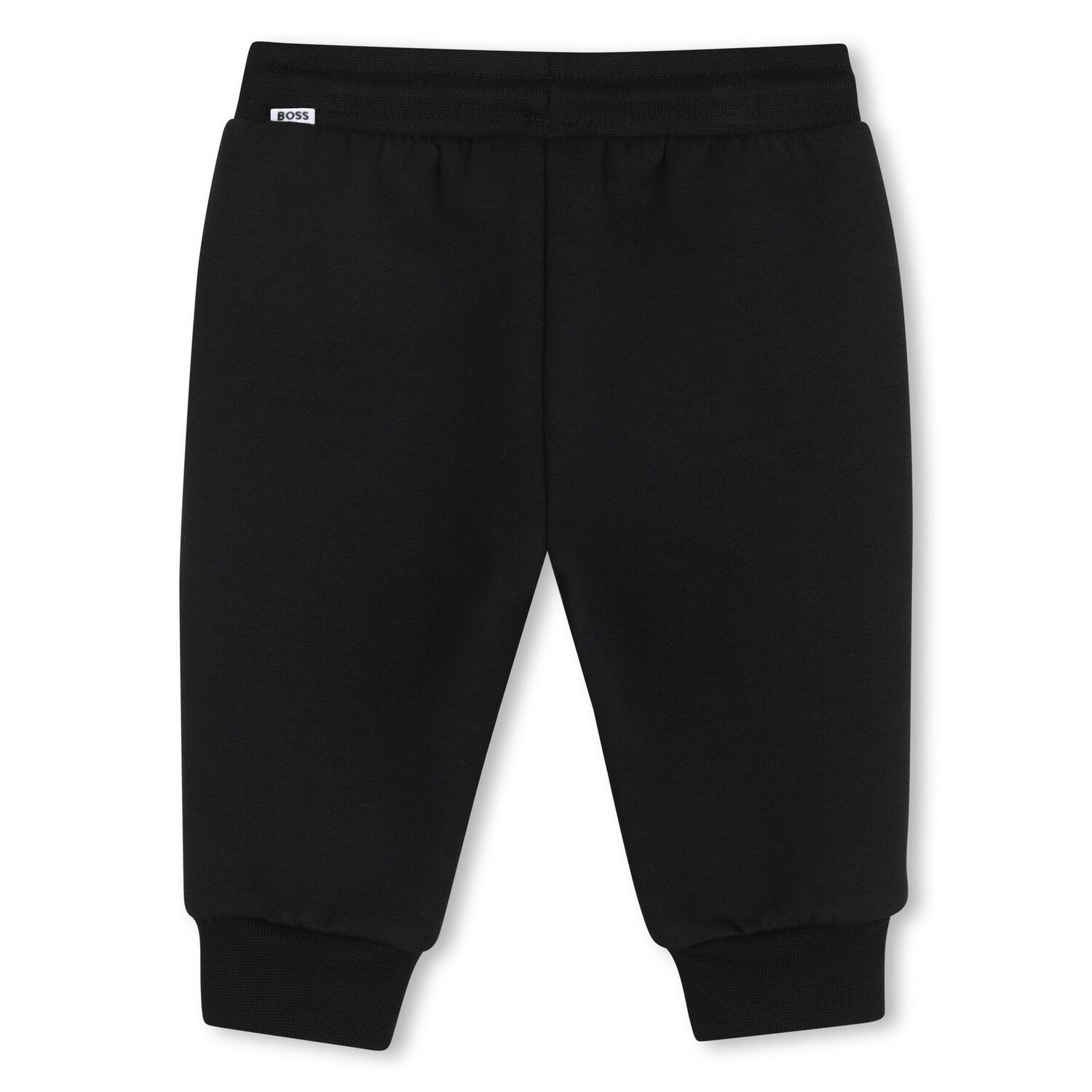 Younger Boys Black Logo Joggers, 1, hi-res