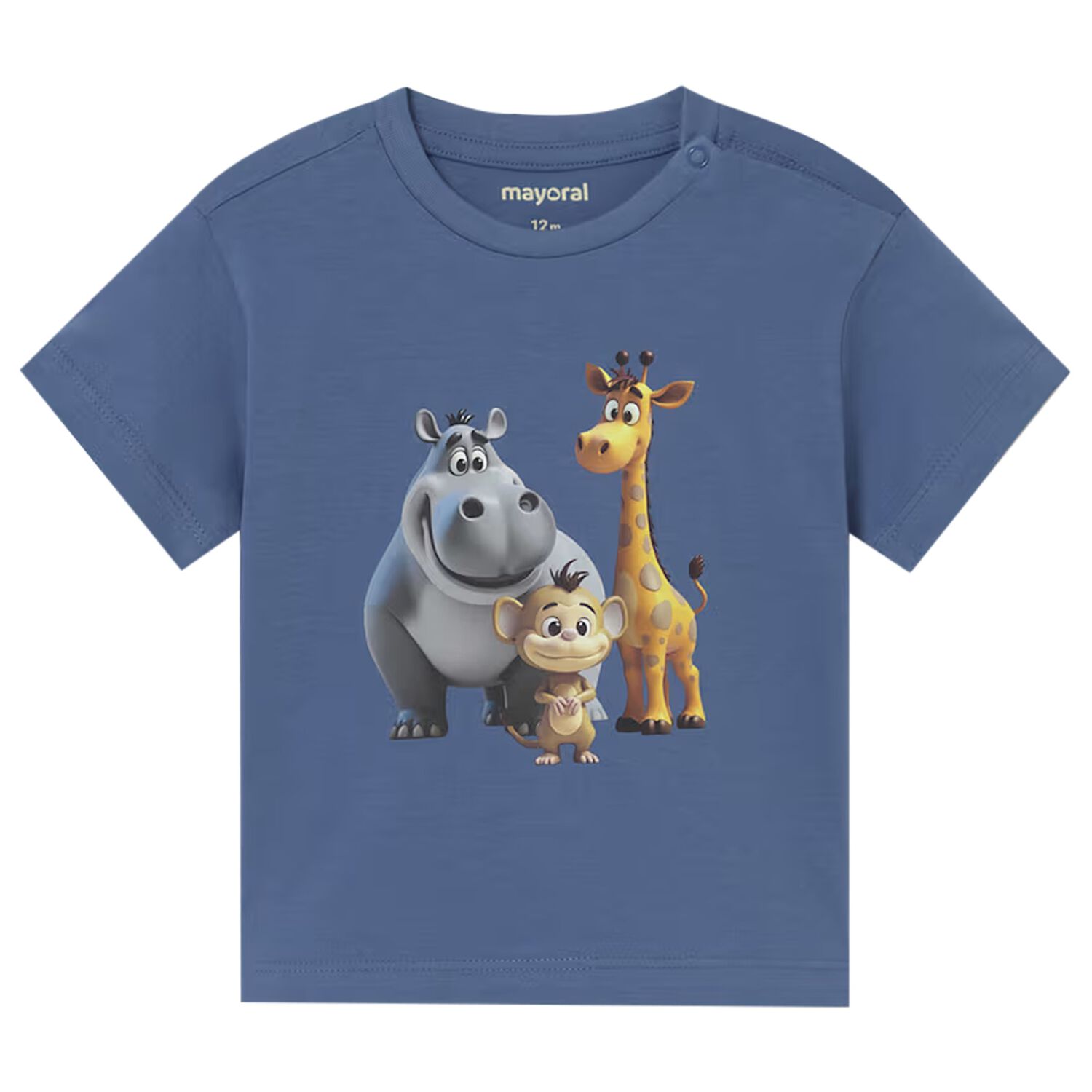 Younger Boys Blue T-Shirt, 2, hi-res