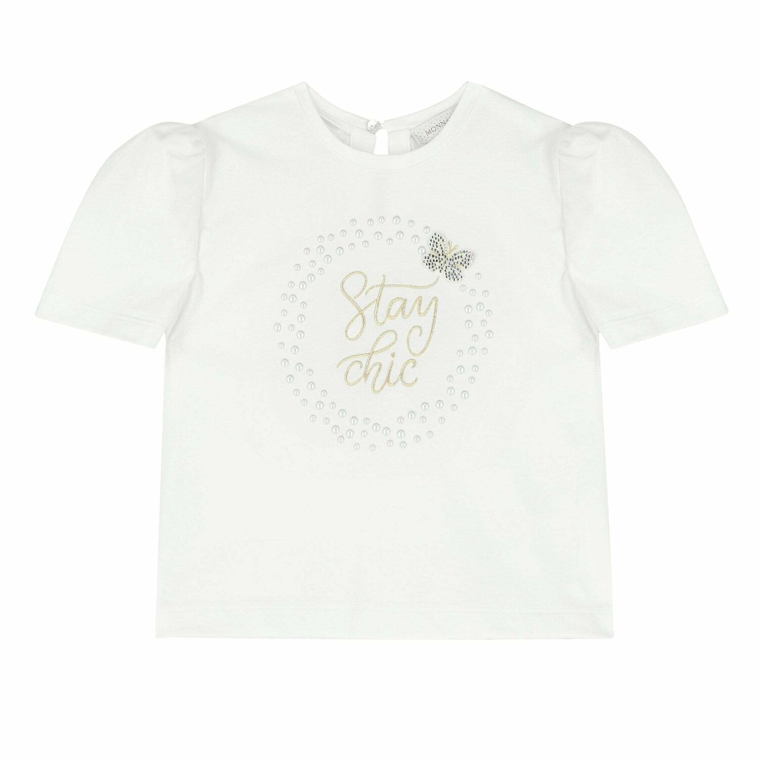 Girls Ivory, Pearl & Diamante Embellished Top, 1, hi-res image number null