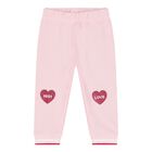 Baby Girls Pink Logo Tracksuit, 2, hi-res