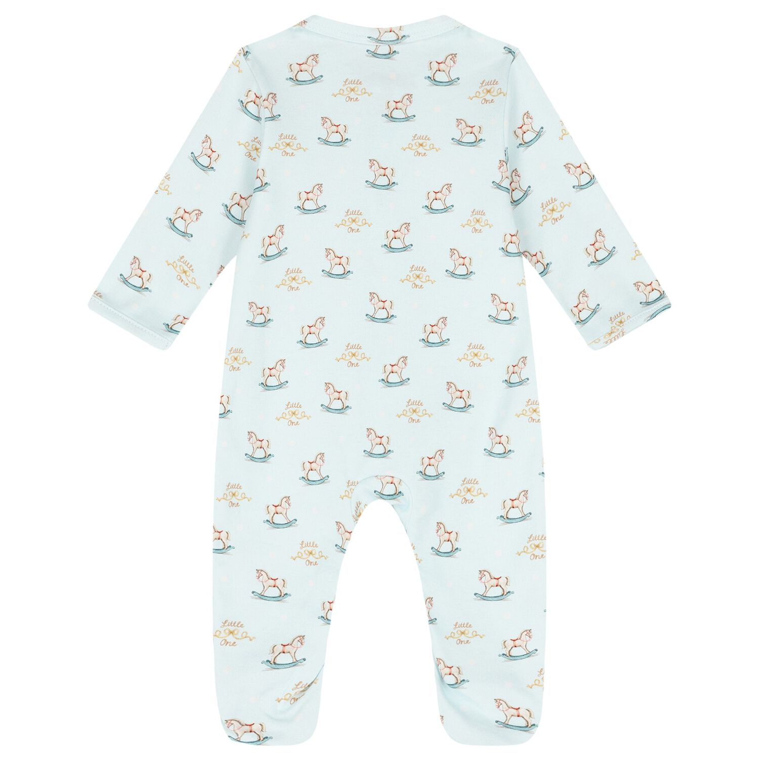 Blue Rocking Horse Babygrow Set, 1, hi-res image number null