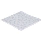 Baby Boys White & Blue Just Giraffe Blanket, 1, hi-res