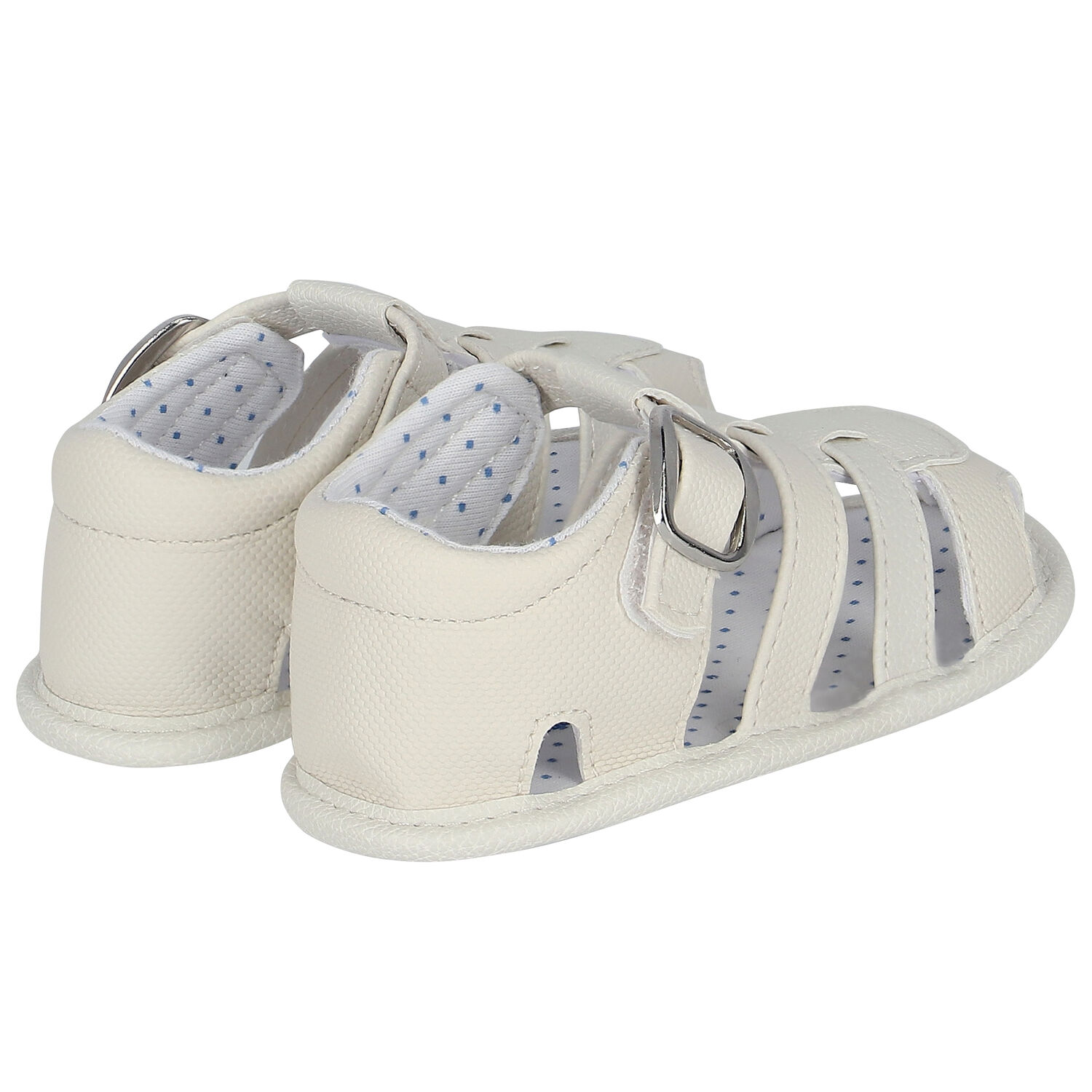 Baby Boys Ivory Sandals, 2, hi-res