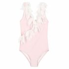 Girls Pink Petal Swimsuit, 1, hi-res