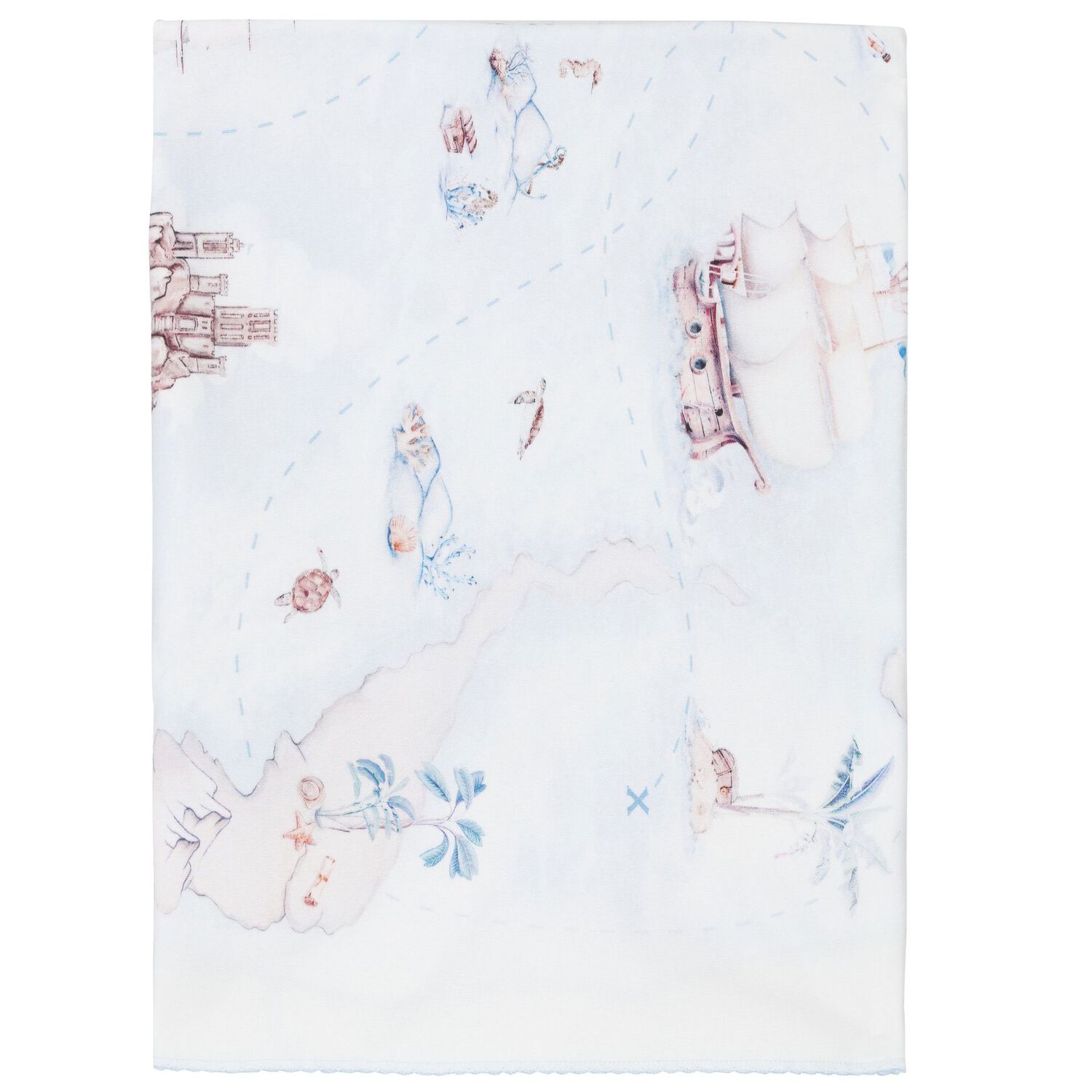 Baby Boys Blue & Ivory Blanket Set, 1, hi-res image number null
