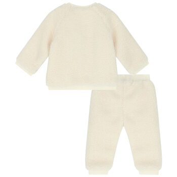 Ivory Bear Faux Fur Tracksuit