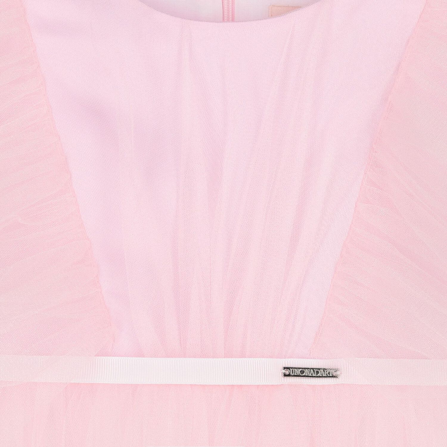 Girls Pink Ruffled Tulle Dress, 2, hi-res