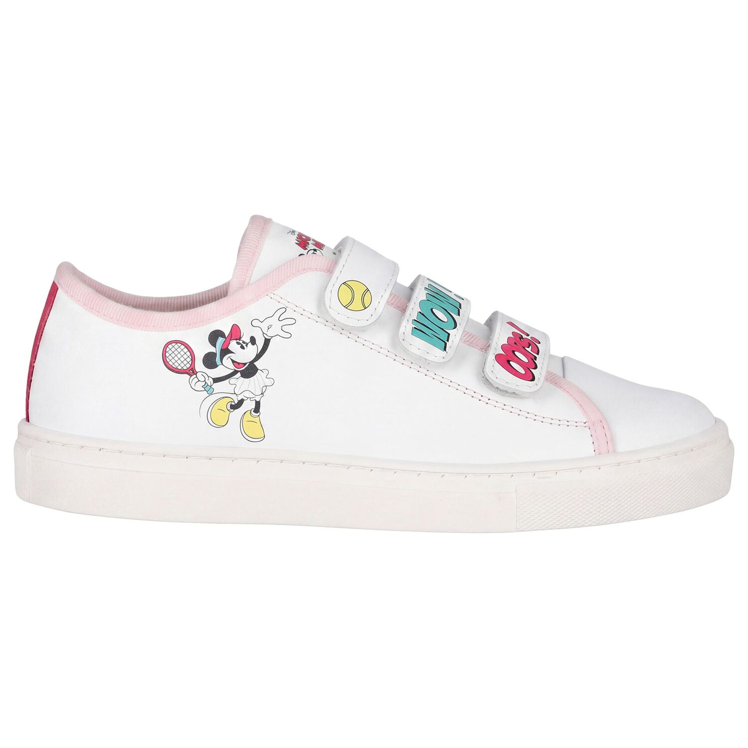 Girls White Disney Trainers, 1, hi-res