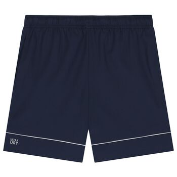 Boys Navy Blue Logo Shorts